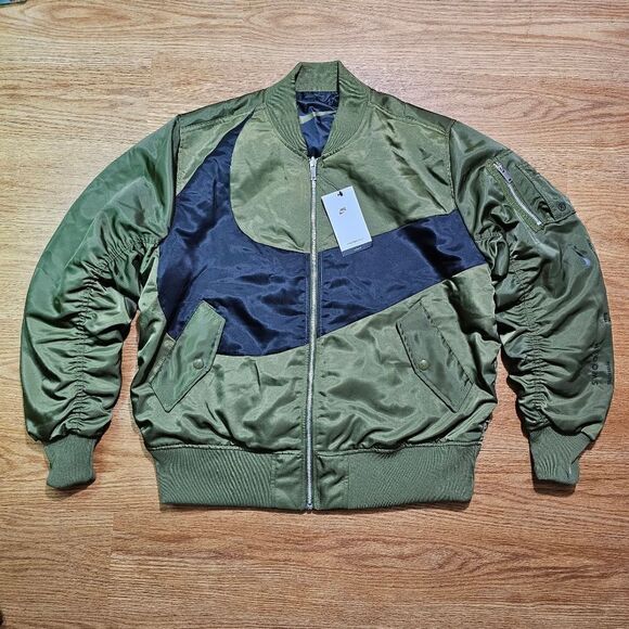 Nike Sportswear Big Swoosh Reversible Bomber Jacket Therma-FIT DD6055-326 - Picture 16 of 16